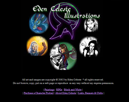 edenceleste.com 2001-2005 version